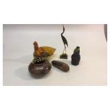 4  Central American Articles, Horn Carving