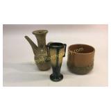 3 Pieces Art Pottery