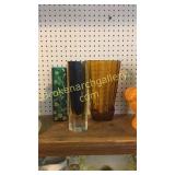3 Art Glass Vases