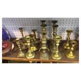 14 Brass Candlesticks