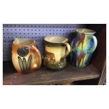 3 Assorted Stoneware Pitchers