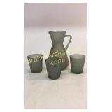 Smoked Glass Water Set