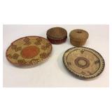 Southwest Indian Coil And Curl Baskets