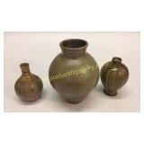 3pcs Asorted Studio Pottery