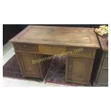 Pitch Pine Kneehole Desk