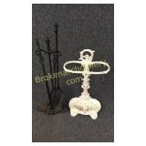 Victorian Umbrella Stand, Fire Tool Set
