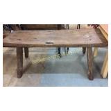 Slab Top Pig Bench