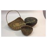 Flower Basket, Egg Basket Asian Sewing Baskets
