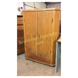 Grain Painted Double Door Armoire