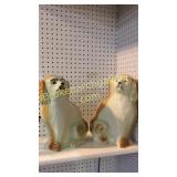 Pair Of 13" Staffordshire Dogs