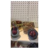 4 Pcs Assorted Art Glass