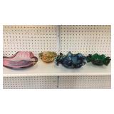 4 Pieces Art Glass