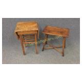 Birdseye Maple Dropleaf & pine Side Table