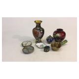 8 Pieces Asian Cloisonné