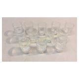12 Swarovski Silver Crystal Shot Glasses