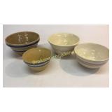 4 Banded Batter Bowls