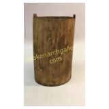 Carved Log Storage Bin