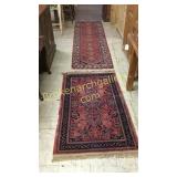 Vintage Persian Runner & Throw Rug