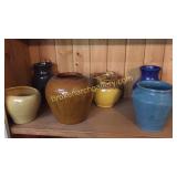 6 Assorted Pottery Vases Various Makers