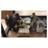 14 Pieces Assorted Pottery & Porcelain
