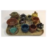 12 Pieces Hand Thrown Pottery