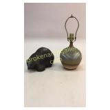 Studio Pottery Bear, Lamp