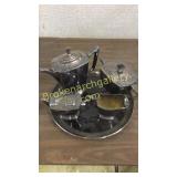 Wallace 5 Piece a Silverplate Tea Service