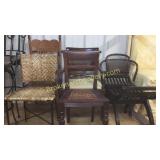 5 Assorted Chairs & Vanity Bench
