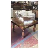 Oak Dining Table W Interior Leaves