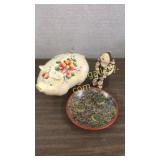 Navajo Figure, Chalk Pig, Nicaragua Plate