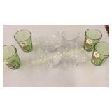 12 Pieces Assorted China, Glass