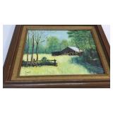 Oil on Canvas, Barn