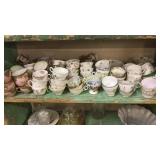 Shelf Lot of Tea Cups & Saucers