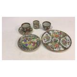 6 Pieces Famille Porcelain