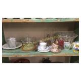 Approximately 24 Pcs Assorted Glassware & China