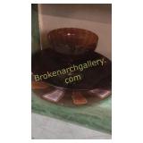 3 Decorative Glassware Items