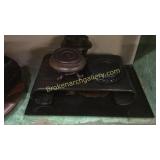 Laqur d Tray & 4 Asian Stands