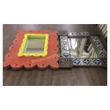 2 Folky Wall Mirrors