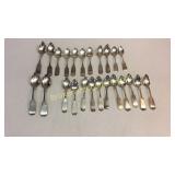 24 Pieces Coin Silver Spoons