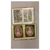 Collection of Trade Cards, 2 Miniature Pictures