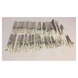 50 Pieces Mother of Pearl Handle Flatware