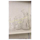 3 Brilliant Cut Glass Pitchers