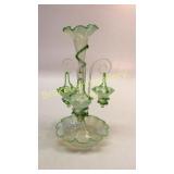 Victorian Blown Glass Epergne