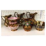 6 Pieces Copper Luster