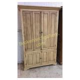 Paneled Door Linen Press in Cream Paint