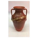 21in Red Polychrome Floor vase