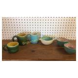 6pcs Pisgah Forest Pottery