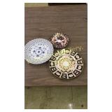 2 Pieces Crown Derby, Royal Copenhagen Plate