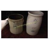 5 Gal Redwing & 4 Gal Bee Sting Crock