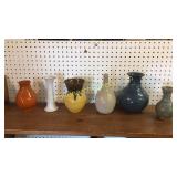 6 Asorted Pottery Vases Various Makers